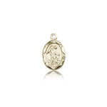 Guardian Angel Medal, 14 Karat Gold - 14 KT Yellow Gold