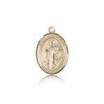St. Wolfgang Medal, 14 Karat Gold, Medium - 14 KT Yellow Gold