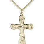 Cross Pendant, Gold Filled - Gold-tone