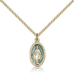 Miraculous Medal, Gold Filled - Gold-tone