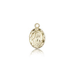 Scapular Medal, 14 Karat Gold - 14 KT Yellow Gold