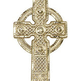 Cross Pendant, 14 Karat Gold - 14 KT Yellow Gold