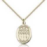 St. Cecilia Choir Medal, Gold Filled, Medium - Gold-tone