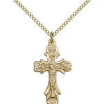 Crucifix Pendant, Gold Filled - Gold-tone