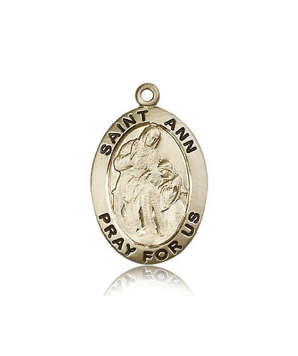 St. Ann Medal, 14 Karat Gold - 14 KT Yellow Gold