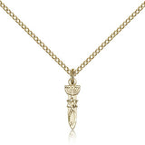 Menorah Star Fish Medal, Gold Filled - Gold-tone