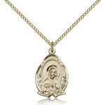 Scapular Medal, Gold Filled - Gold-tone