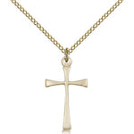 Maltese Cross Pendant, Gold Filled - Gold-tone