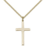 Cross Pendant, Gold Filled - Gold-tone