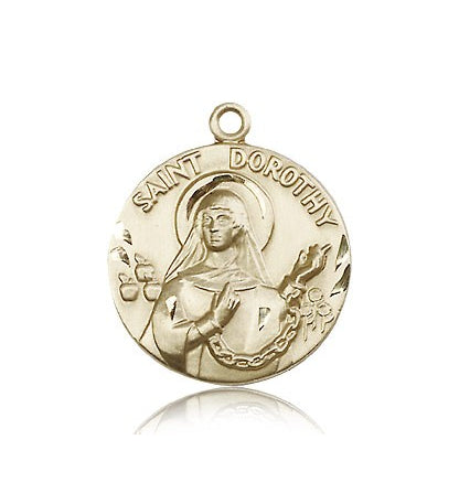St. Dorothy Medal, 14 Karat Gold - 14 KT Yellow Gold