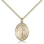 St. Zoe of Rome Medal, Gold Filled, Medium - Gold-tone