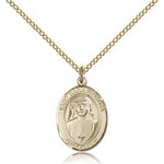 St. Maria Faustina Medal, Gold Filled, Medium - Gold-tone