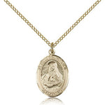 St. Frances Cabrini Medal, Gold Filled, Medium - Gold-tone