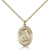 St. Frances Cabrini Medal, Gold Filled, Medium - Gold-tone