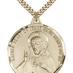 Scapular Medal, Gold Filled - 24&quot; 2.4mm Gold Plated Endless Chain