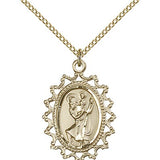 St. Christopher Medal, Gold Filled - Gold-tone