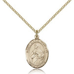 St. Maria Goretti Medal, Gold Filled, Medium - Gold-tone
