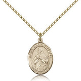 St. Maria Goretti Medal, Gold Filled, Medium - Gold-tone