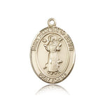St. Francis of Assisi Medal, 14 Karat Gold, Large - 14 KT Yellow Gold