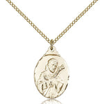 St. Francis Medal, Gold Filled - Gold-tone