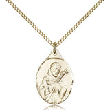 St. Francis Medal, Gold Filled - Gold-tone
