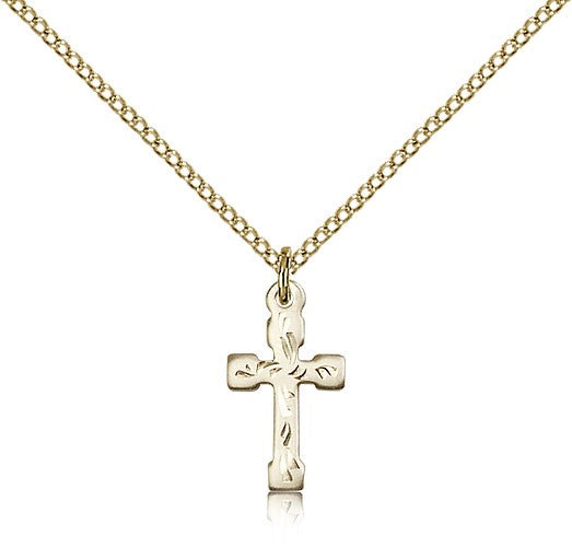 Cross Pendant, Gold Filled - Gold-tone