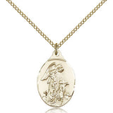 Guardian Angel Medal, Gold Filled - Gold-tone