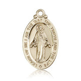 Scapular Medal, 14 Karat Gold - 14 KT Yellow Gold