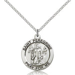 St. Peregrine Medal, Sterling Silver - Sterling Silver