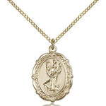 St. Christopher Medal, Gold Filled - Gold-tone