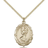 St. Christopher Medal, Gold Filled - Gold-tone