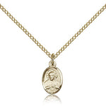 Scapular Medal, Gold Filled - Gold-tone