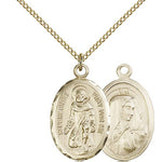 St. Peregrine Medal, Gold Filled - Gold-tone