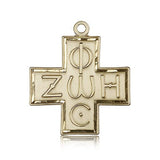Light and Life Cross Pendant, 14 Karat Gold - 14 KT Yellow Gold
