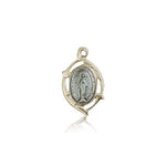 Miraculous Medal, 14 Karat Gold - 14 KT Yellow Gold