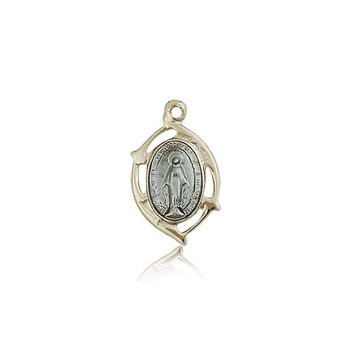 Miraculous Medal, 14 Karat Gold - 14 KT Yellow Gold