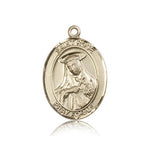 St. Rose of Lima Medal, 14 Karat Gold, Large - 14 KT Yellow Gold