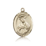 St. Rose of Lima Medal, 14 Karat Gold, Large - 14 KT Yellow Gold