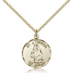 St. Theresa Medal, Gold Filled - Gold-tone