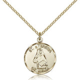 St. Theresa Medal, Gold Filled - Gold-tone