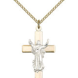 Cross Pendant, Two-Tone - Two-Tone