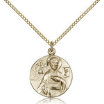 St. John the Evangelist Medal, Gold Filled - Gold-tone