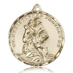 St. Christopher Medal, 14 Karat Gold - 14 KT Yellow Gold