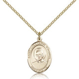 St. Josemaria Escriva Medal, Gold Filled, Medium - Gold-tone