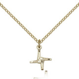 St. Brigid Medal, Gold Filled - Gold-tone