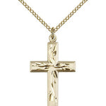 Cross Pendant, Gold Filled - Gold-tone