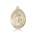St. Thomas A Becket Medal, 14 Karat Gold, Large - 14 KT Yellow Gold