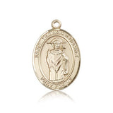 St. Thomas A Becket Medal, 14 Karat Gold, Large - 14 KT Yellow Gold