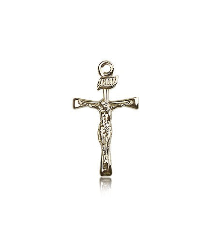 Maltese Crucifix Pendant, 14 Karat Gold - 14 KT Yellow Gold