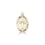 Cross Pendant, 14 Karat Gold - 14 KT Yellow Gold